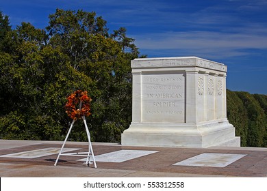 Tomb Of The Unknown Soldier In Arlington National Cemetery, Washington DC