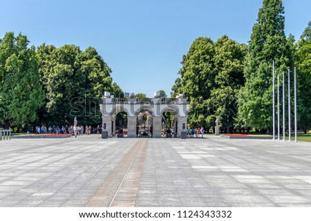 Tomb of the Unknown Soldier in Pilsudski Square, previously Victory Square, is the largest square of Poland's capital, located in the Warsaw city center