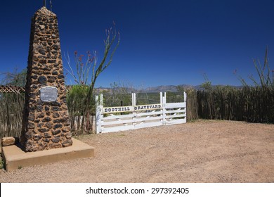 Tombstone, Arizona, USA, April 6, 2015, Boot Hill Cemetery, Old Western Town Home Of Doc Holliday And Wyatt Earp And Gunfight At The O.K. Corral