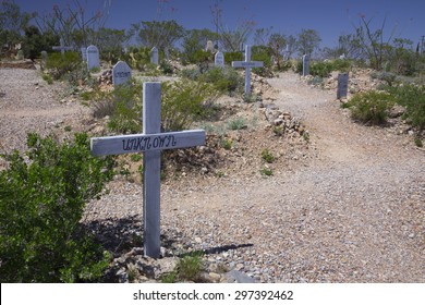 Tombstone, Arizona, USA, April 6, 2015, Boot Hill Cemetery, Old Western Town Home Of Doc Holliday And Wyatt Earp And Gunfight At The O.K. Corral