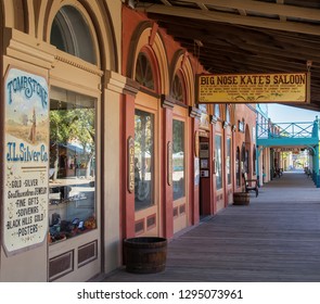 TOMBSTONE, ARIZONA/USA - NOVEMBER 15, 2018: Big Nose Kate’s Saloon On Allen Street In The Tombstone Historic District