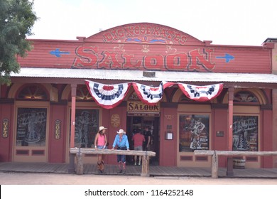 Tombstone, AZ., U.S.A. August 18, 2018.  Big Nose Kate’s Saloon Was Originally The Deluxe Grand Hotel In 1880 But Burned In 1882.  The Grand Was Not Rebuilt.  Kate Died In 1940 At 90-years Old.