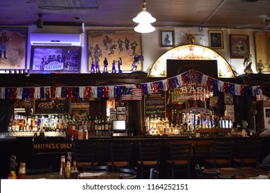 Tombstone, AZ., U.S.A. August 18, 2018.  Big Nose Kate’s Saloon Was Originally The Deluxe Grand Hotel In 1880 But Burned In 1882.  The Grand Was Not Rebuilt.  Kate Died In 1940 At 90-years Old.