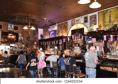 Tombstone, AZ., U.S.A. August 18, 2018.  Big Nose Kate’s Saloon Was Originally The Deluxe Grand Hotel In 1880 But Burned In 1882.  The Grand Was Not Rebuilt.  Kate Died In 1940 At 90-years Old.