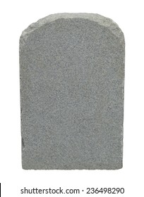 Tombstone With Copy Space Isolated on White Background.