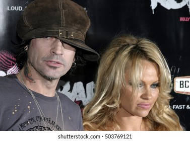 Tommy Lee And Pamela Anderson At The Rokbar Hollywood Grand Opening Party Held At The Rokbar In Hollywood, USA On June 30, 2005.