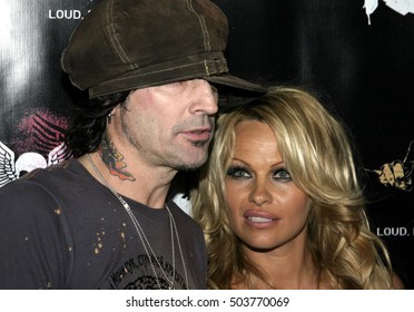 Tommy Lee And Pamela Anderson At The Rokbar Hollywood Grand Opening Party Held At The Rokbar In Hollywood, USA On June 30, 2005.