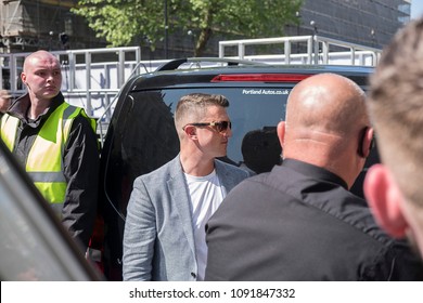 Tommy Robinson arrives at the Day for Freedom event in Whitehall, London. 
06/05/18 