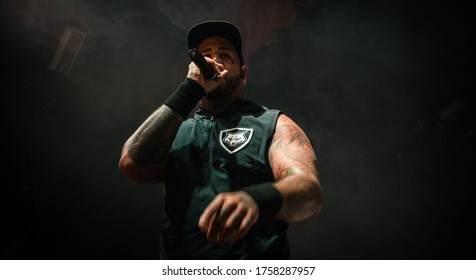 Tommy Vext Singer From Bad Wolves, Live At O2 Ritz Manchester Uk, 9th October 2018 