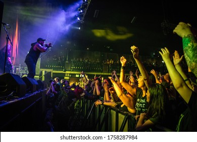 Tommy Vext Singer From Bad Wolves, Live At O2 Ritz Manchester Uk, 9th October 2018 