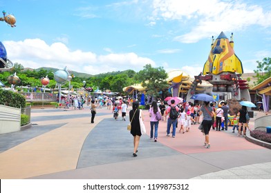 Tomorrow Land Zone In Disneyland Hong Kong. Hong Kong Island, China. 30 July 2011.