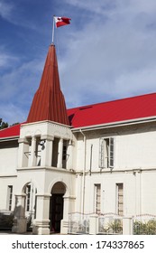 Tongan Parliament Building In Nuku'alofa - The Capital City Of The Kingdom Of Tonga