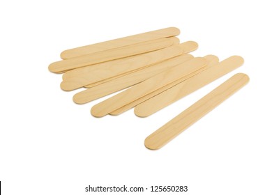 Tongue Depressor Isolated On White Background