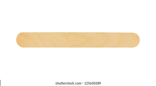 Tongue Depressor Isolated On White Background