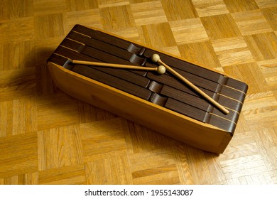 Tongue Drum Sound Box Made Of Wood With Mallet Bass Slit Drum