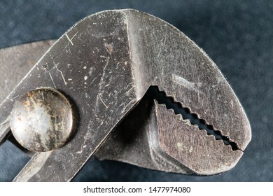 Tongue And Groove Pliers Close-up Macro Shot