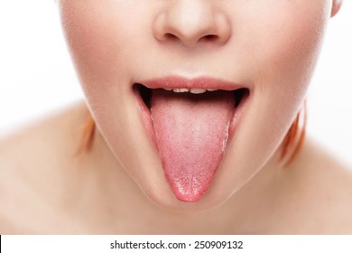  tongue open mouth