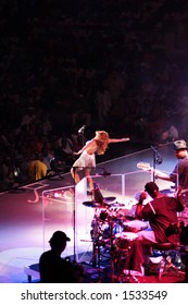 Toni Braxton Performing At A Concert In Virginia