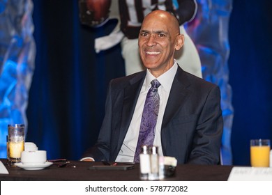 Tony Dungy Attends The AIA 2017 Bart Starr Award Super Bowl Breakfast In Houston, Texas On Saturday 4th 2017 February - USA