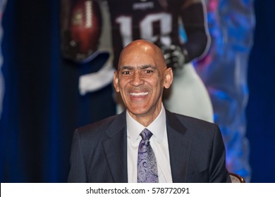 Tony Dungy Attends The AIA 2017 Bart Starr Award Super Bowl Breakfast In Houston, Texas On Saturday 4th 2017 February - USA