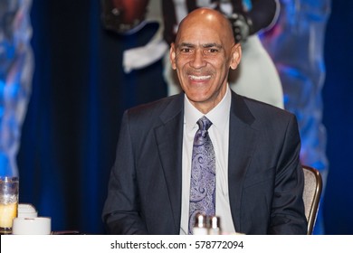 Tony Dungy Attends The AIA 2017 Bart Starr Award Super Bowl Breakfast In Houston, Texas On Saturday 4th 2017 February - USA