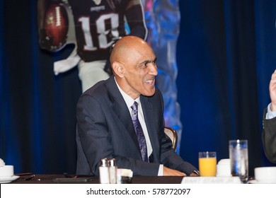 Tony Dungy Attends The AIA 2017 Bart Starr Award Super Bowl Breakfast In Houston, Texas On Saturday 4th 2017 February - USA