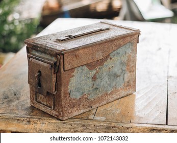 Primitive steel sheet metal box rust