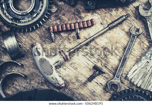 Tools for car
repair.
