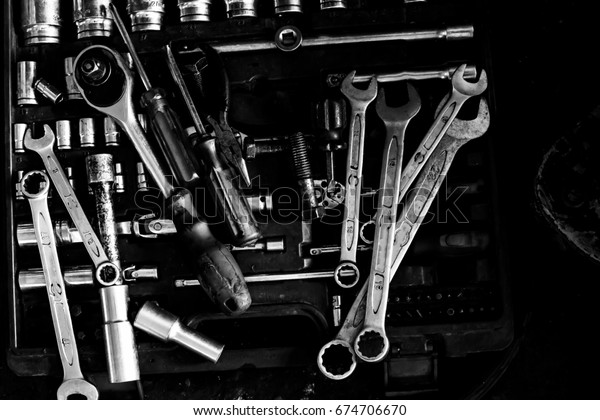 Tools, car repair\
equipment