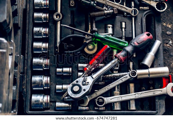 Tools, car repair\
equipment