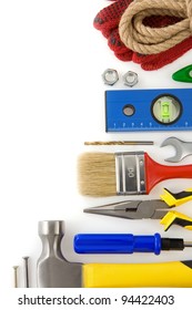 tools construction isolated on white background