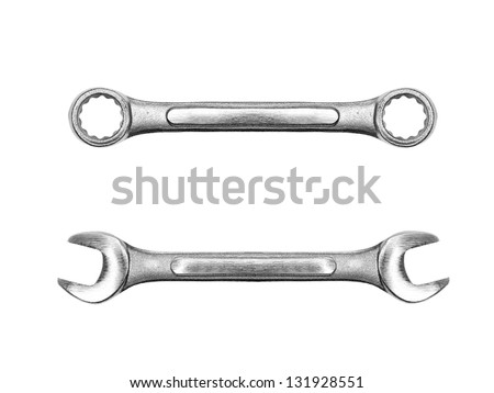 Tools isolated against a white background