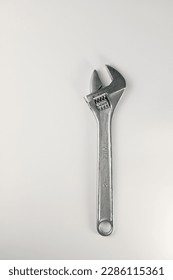 tools. on a light background adjustable metal key. for advertising banners of construction label stores and more
