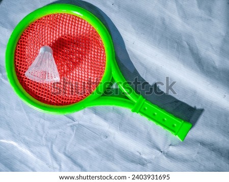 tools for playing badminton, rackets 