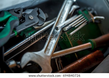 Tools from a  tool box