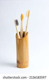 Tooth Brush Holder Made Up Of Bamboo.