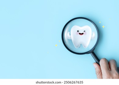 Tooth healthy sparkling white and muscle hand strong with calcium fluorine. can be used in children dentist clinic. Medical health and dentistry concept. cartoon dental character. vector design. - Powered by Shutterstock