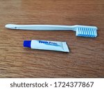 tooth paste and  tooth brush