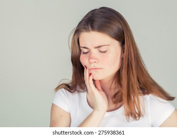 Toothache Tooth Pain  Young Woman Studio