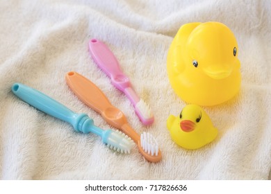 Toothbrush Of Baby Health Care In Oral Cavity For Baby