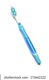 Toothbrush Isolated Top View