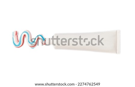 Toothpaste isolated on white background. dental care. Fresh breath and caries prevention. Dentistry concept. Dental hygiene.