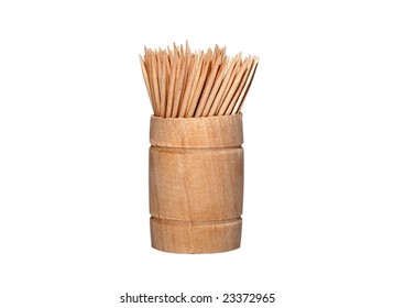 wooden toothpick dispenser