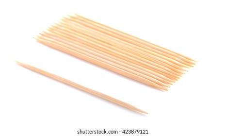 orange wood toothpicks