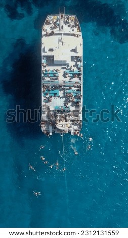 Similar – Image, Stock Photo Aerial Drone View Of Old Shipwreck Ghost Ship Vessel