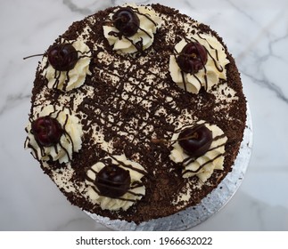 Top Of A Black Forest Gateaux Cake