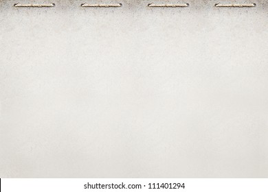 Top Border Design On Grunge Paper Blank Template With Rope Binding