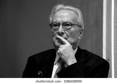 Top Canditate Hannes Swoboda From Social Democrats Delivers A Speech During An Election Campaign For The Upcoming European Elections In Thessaloniki, Greece On Jan. 23, 2014