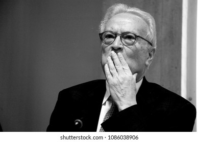 Top Canditate Hannes Swoboda From Social Democrats Delivers A Speech During An Election Campaign For The Upcoming European Elections In Thessaloniki, Greece On Jan. 23, 2014