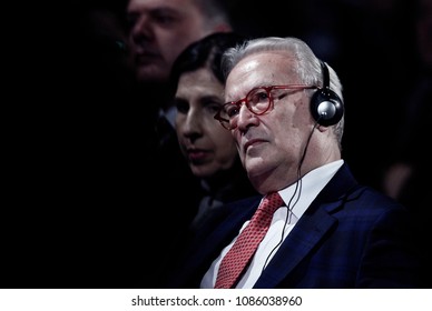 Top Canditate Hannes Swoboda From Social Democrats Attends In Election Campaign For The Upcoming European Elections In Thessaloniki, Greece On Jan. 23, 2014